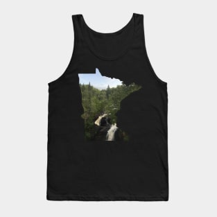 Minnesota Outline (Devil's Kettle in Judge Magney State Park) Tank Top